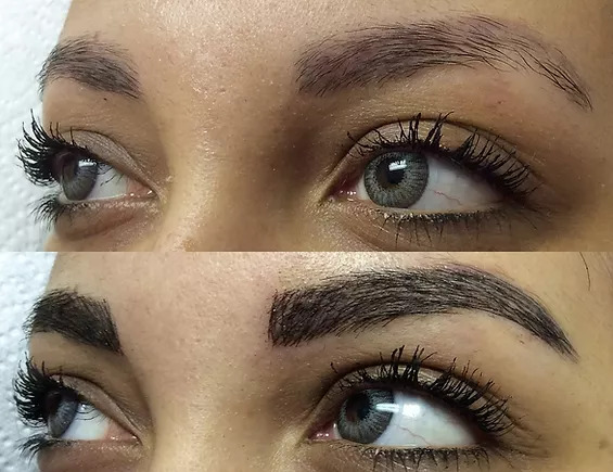First Microblading Before And After Picture
